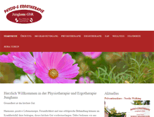 Tablet Screenshot of physiotherapie-junghans.de
